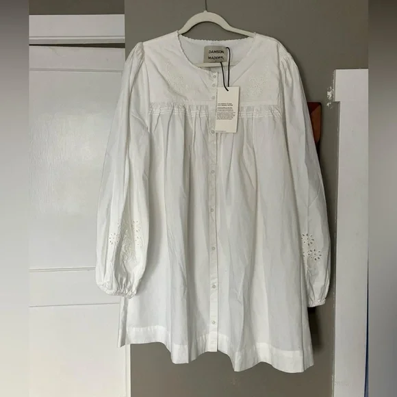 Damson Madder Peasant Dress - Picture 1 of 4